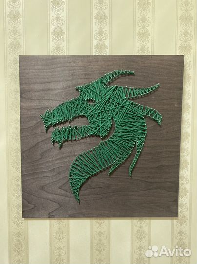 Панно Дракон Стринг Арт
