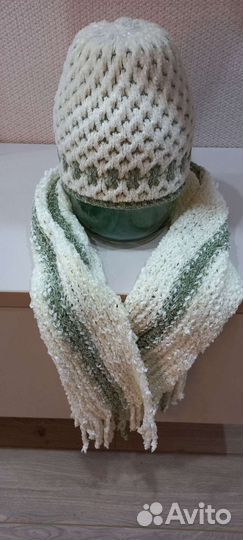 Комплект шапка и шарф женский