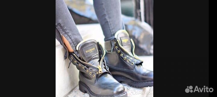 Balmain ботинки 39-40 еврозима