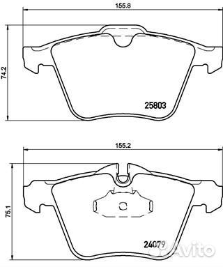Колодки тормозные P36028 P36028 Brembo
