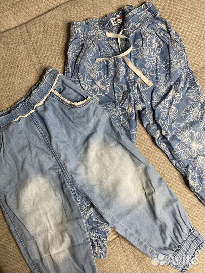 Джинсы джоггеры для девочки 86 92