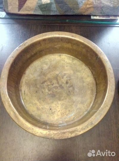 Латунный таз для варенья