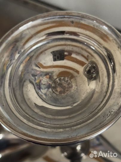 Фужер бокал, шампанка серебрение антикварные