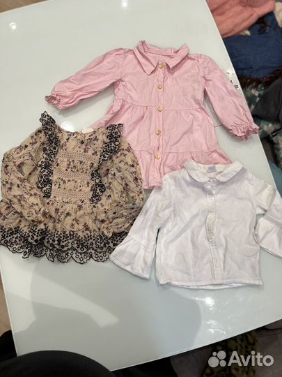 Вещи пакетом на девочку 80-86-92-98
