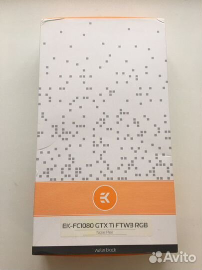 Водоблок для видеокарты evga 1080 Ti FTW3 RGB
