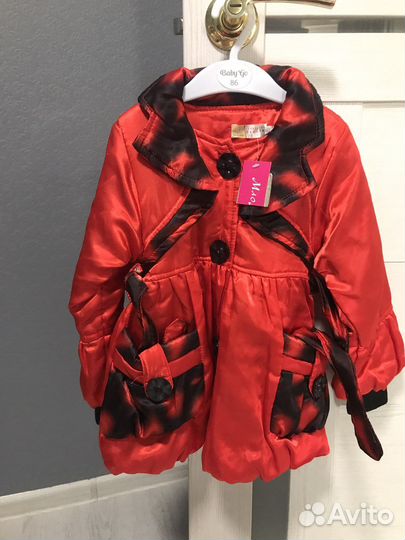 Плащ для девочки 92 новый