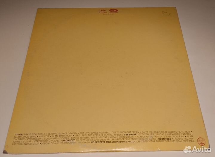 Steve Miller Band – Brave New World - US LP 1969