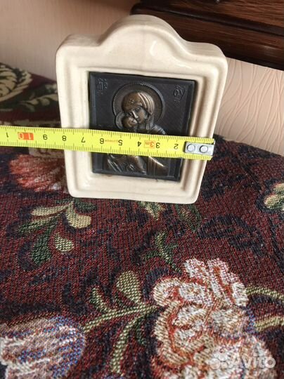 Iкoна керамика, металл 10х8 см