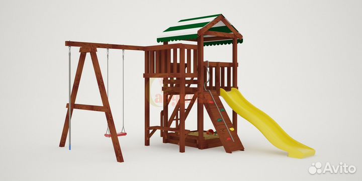 Детская площадка Савушка Мастер 1 (Махагон) 4сезон