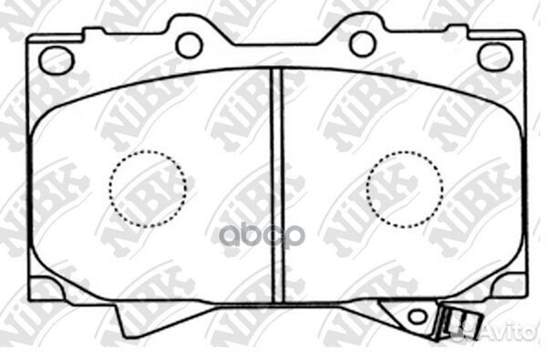 PN1411-nibk колодки дисковые п Toyota Land Cruiser