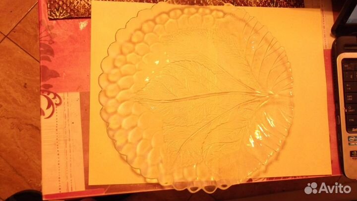 Стеклянные блюдо для фруктов, 3 шт