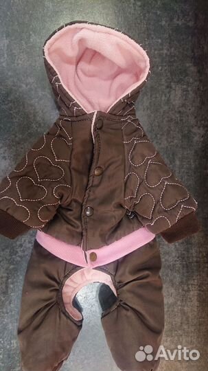 Комбинезон зимний для маленьких собак,triol