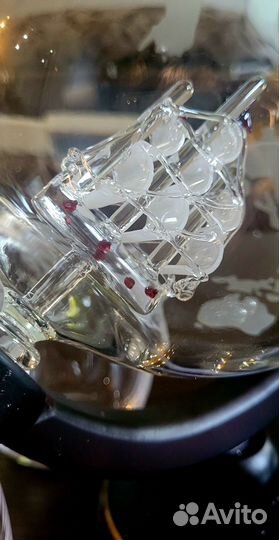 Декантер глобус +2 бокала с гравировкой