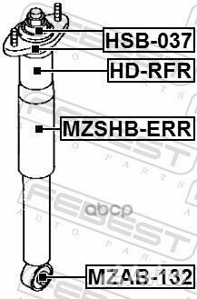Сайлентблок амортизатора mazda CX-7 06-12 зад