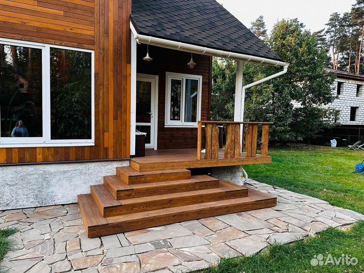 Строительство террас, лестниц и подиумов