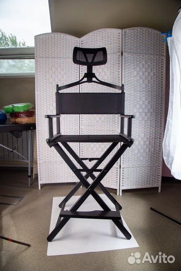 Стул визажиста с подголовником