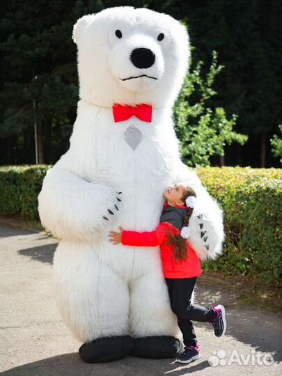 Белый медведь на мероприятие или поздравим с празд