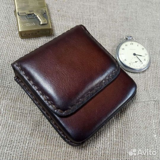 Портсигар кожаный