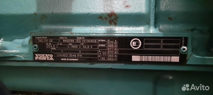 Дизельный генератор бу 220 kVa Volvo