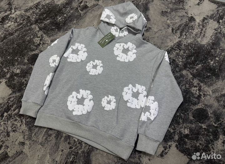 Кофта denim tears серая