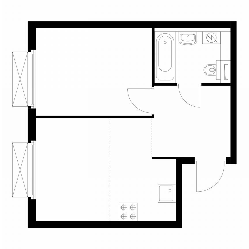 1-к. квартира, 35,1 м², 23/33 эт.