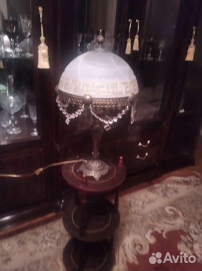 Латунная хрустальная лампа