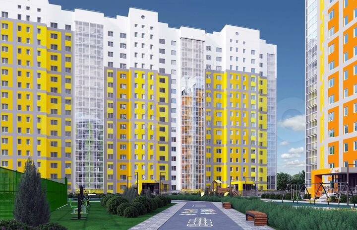 2-к. квартира, 62 м², 10/16 эт.