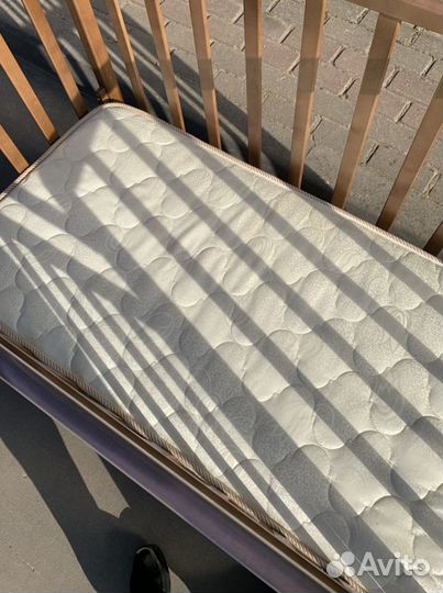 Кроватка детская с матрасом ортопедическим