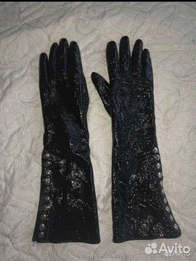 Перчатки женские кожаные