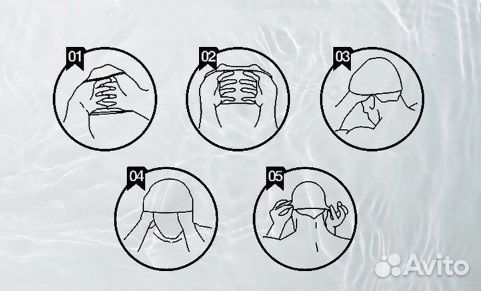 Шапочка для плавания с очками детская - Краб