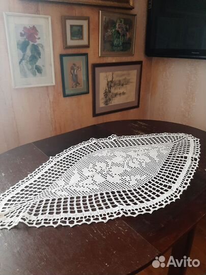 Дорожка вязаная крючком 130 на 70