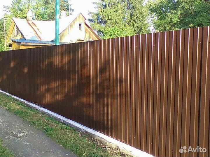 Забор из профнастила