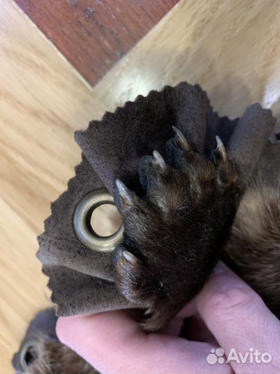 Ковёр из шкуры выдры для интерьера