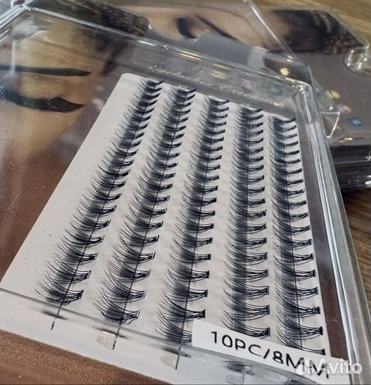 Накладные ресницы пучки 10D 8 мм