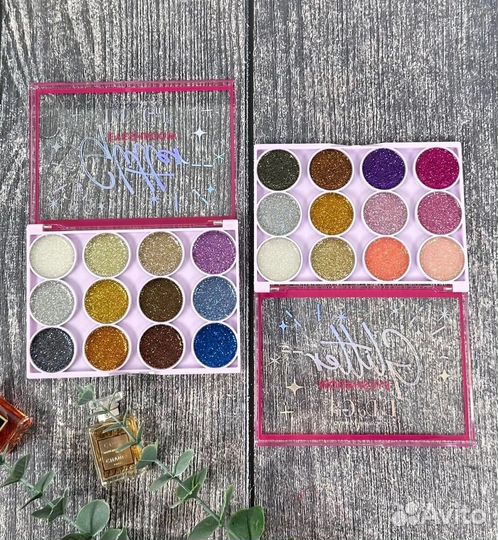 Глиттерные тени