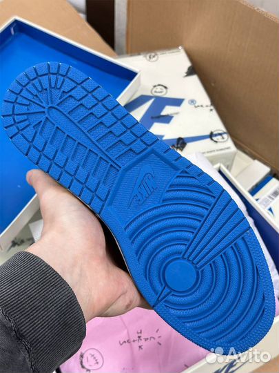 Кроссовки nike AIR jordan 1 LOW fragment X travis