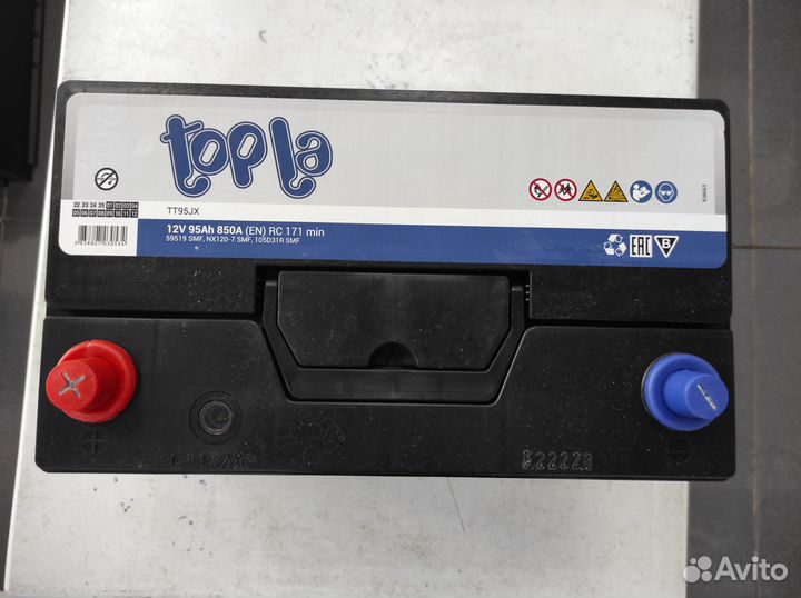 Аккумулятор 95Ач 850A Topla 105d31R азия прямой по