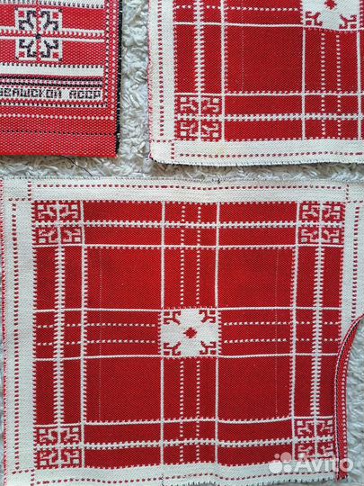 Декоративный комплект салфеток чувашский орнамент