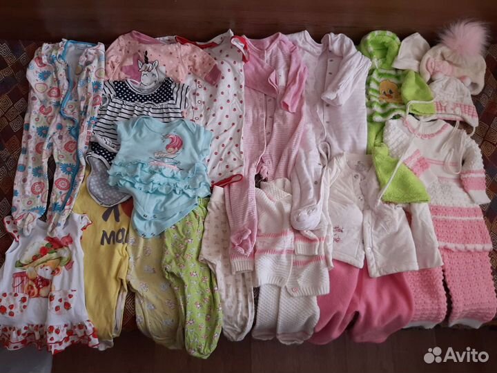 Вещи пакетом на девочку от 3 мес. до года