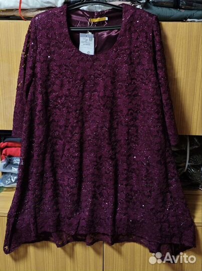 Туника с гипюром 60/70