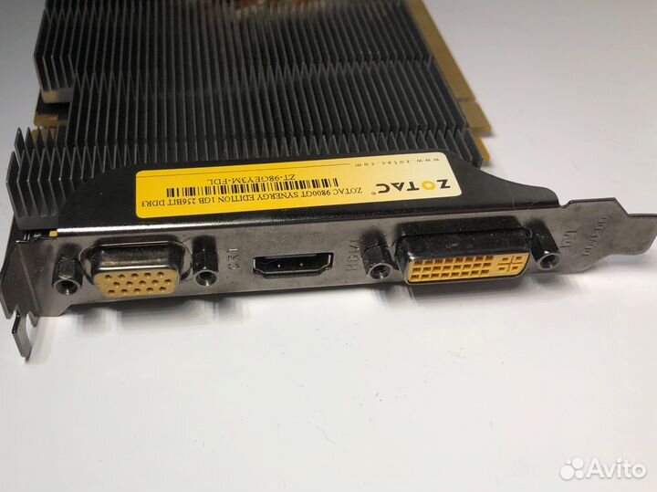 Видеокарта zotac 1GB