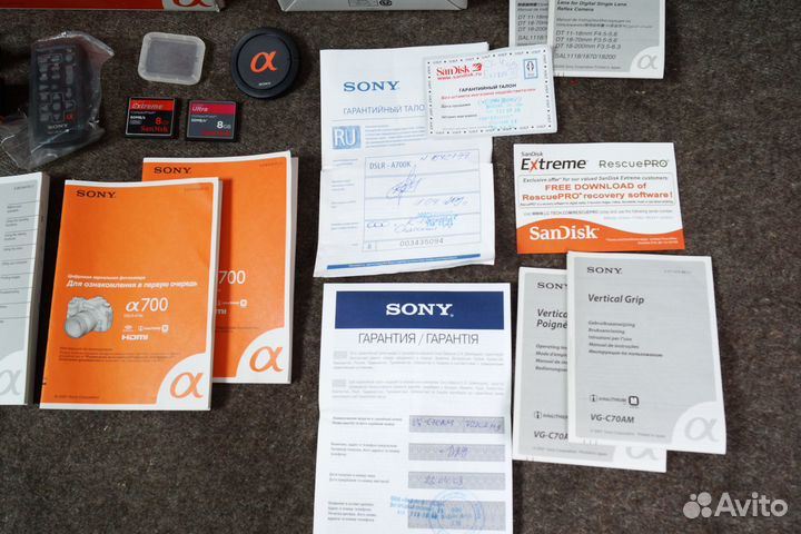 Зеркальная фотокамера Sony dslr-A700 с бонусами