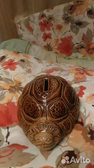 Копилка-черепаха керамическая