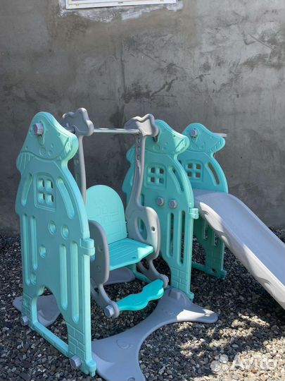 Детское качели с горкой