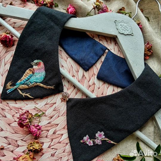 Воротничок с вышивкой