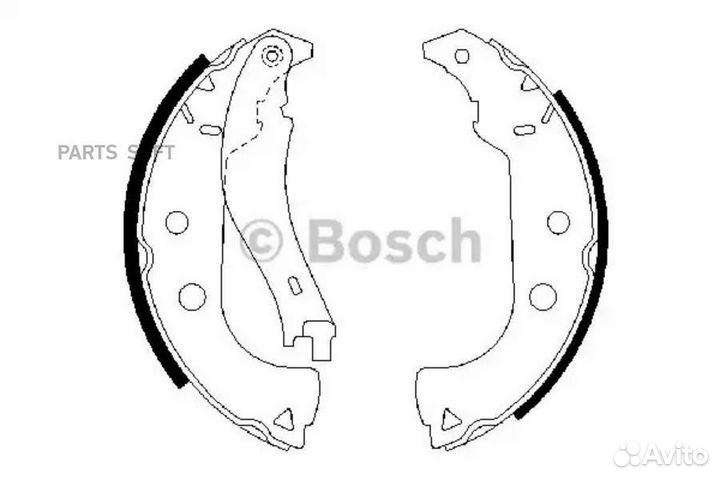 Bosch 0986487629 барабанные колодки