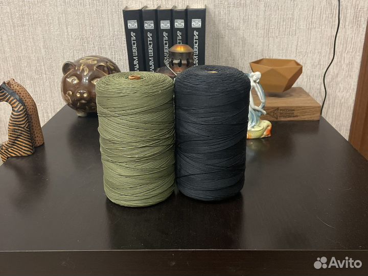Нитки толстые на бобине для рукоделия