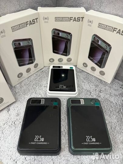 Повербанк с беспроводной зарядкой 10000 мАч