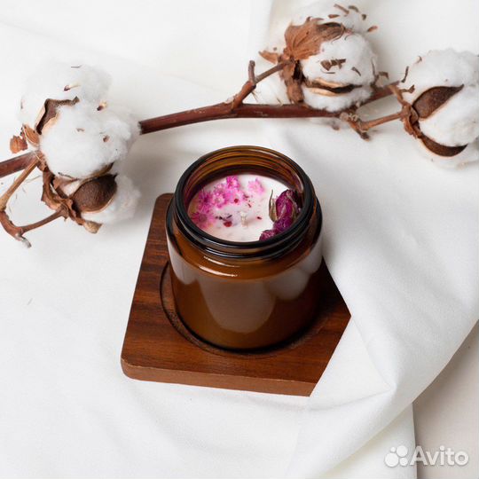 Ароматическая свеча из соевого воска 100 мл