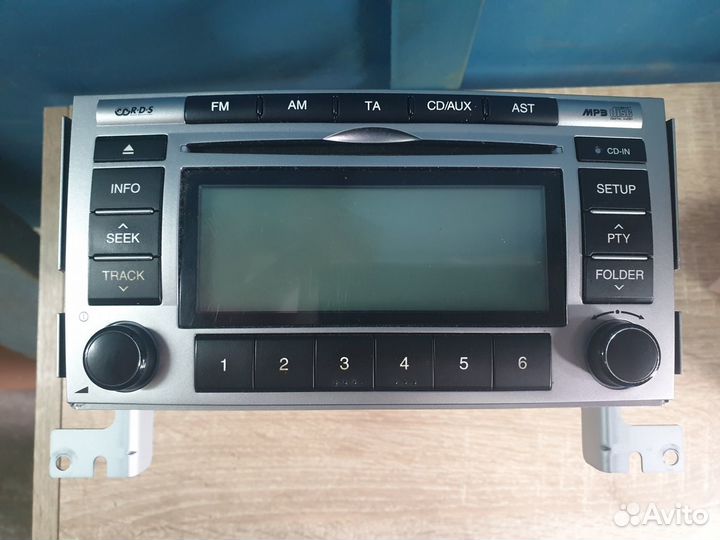 Штатная автомагнитола на Hyundai Santa Fe 2012